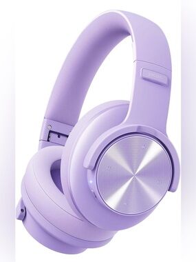 NIB Picun B8 Wireless Bluetooth Over The Ear Headphones 120 Hours In Lavender